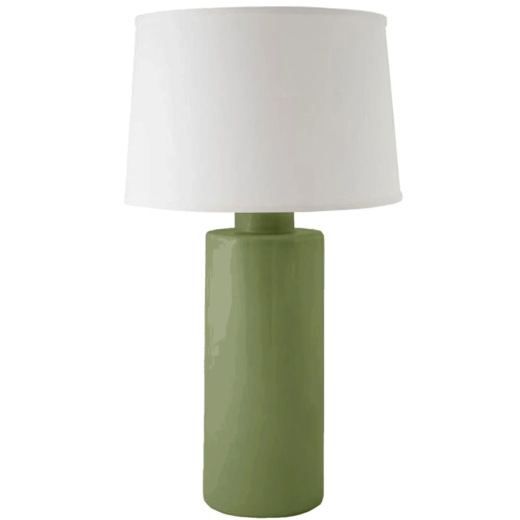Moss Green Solid Column Lamp - The Mayfair Hall