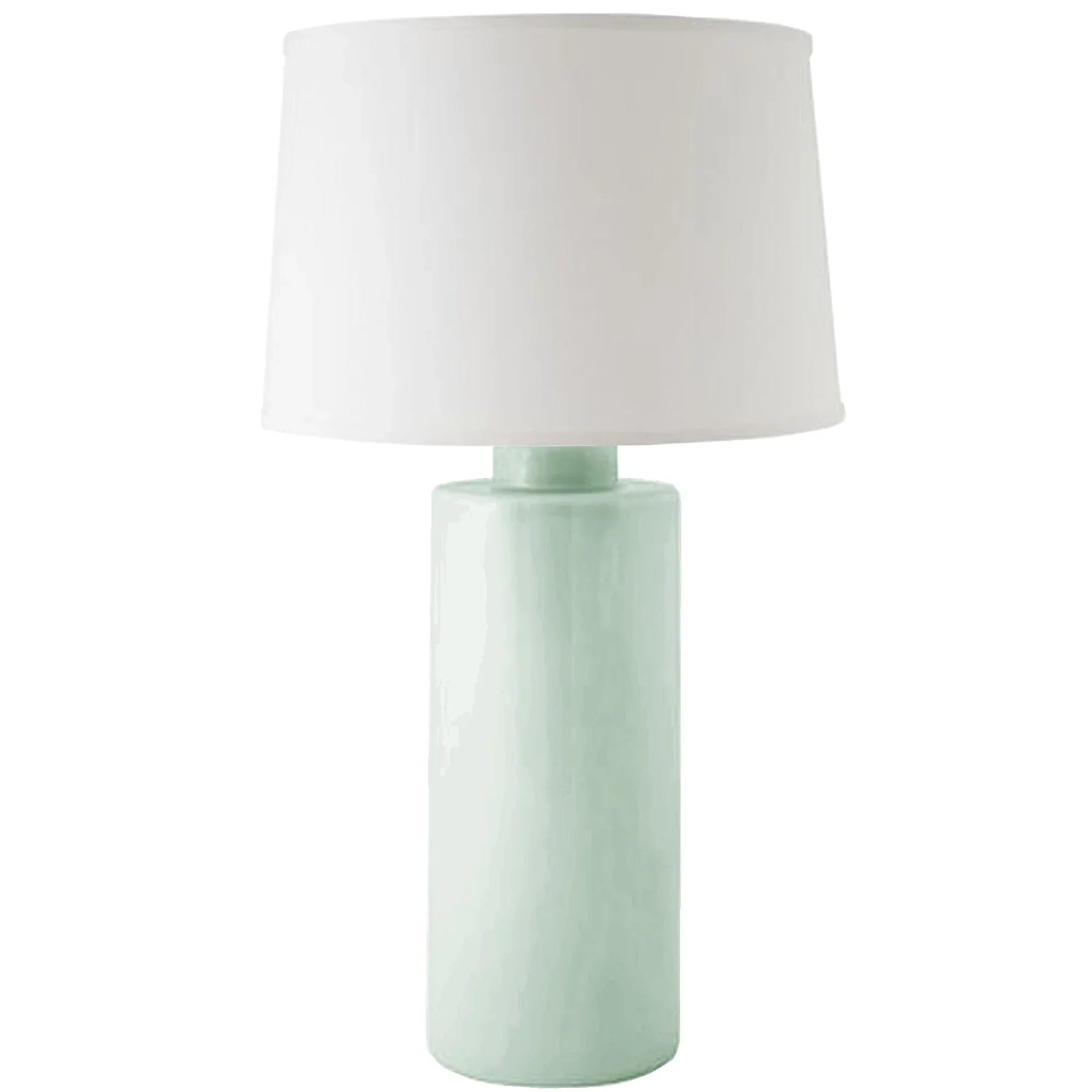 Sea Glass Green Solid Column Lamp - The Mayfair Hall