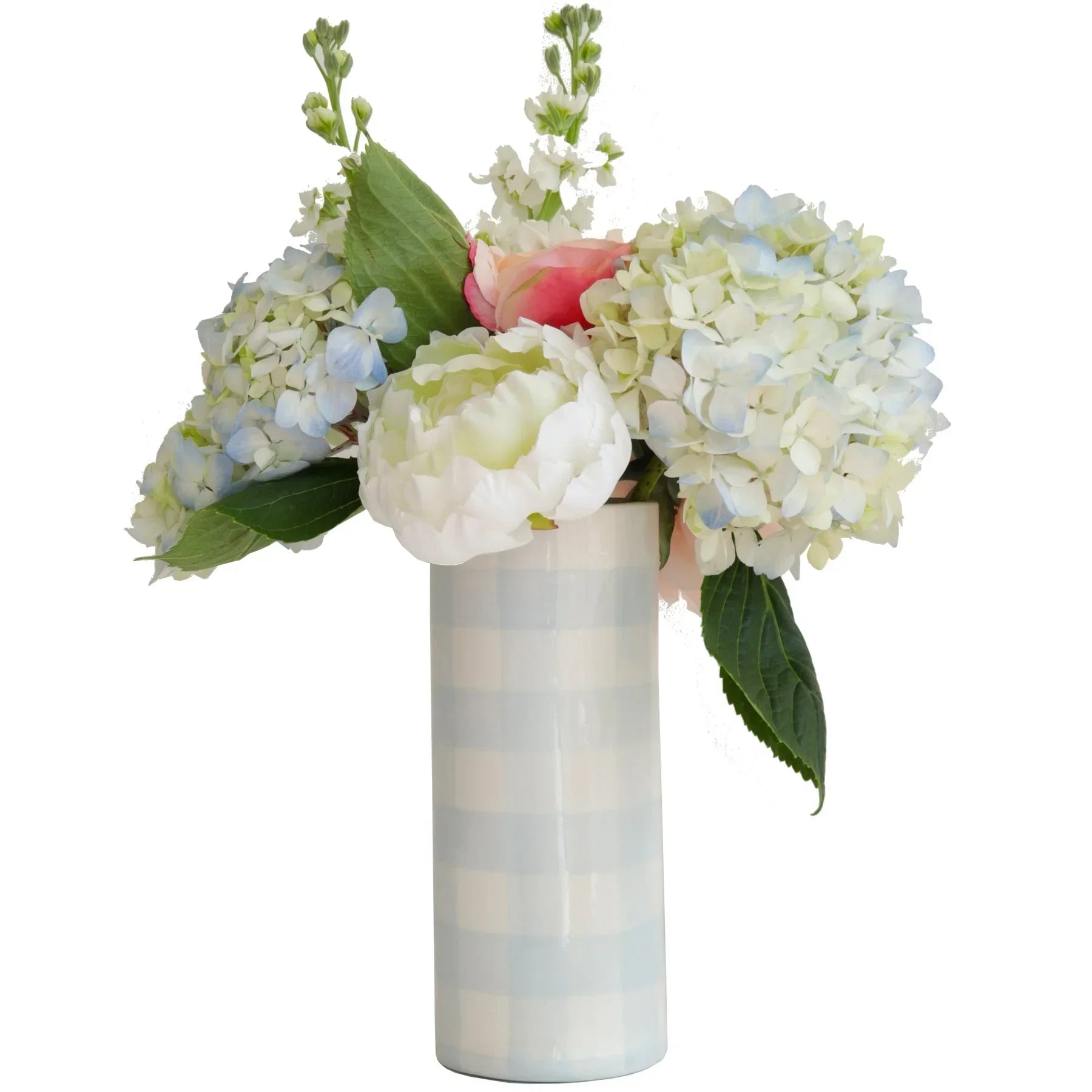Gingham Column Vase - The Mayfair Hall