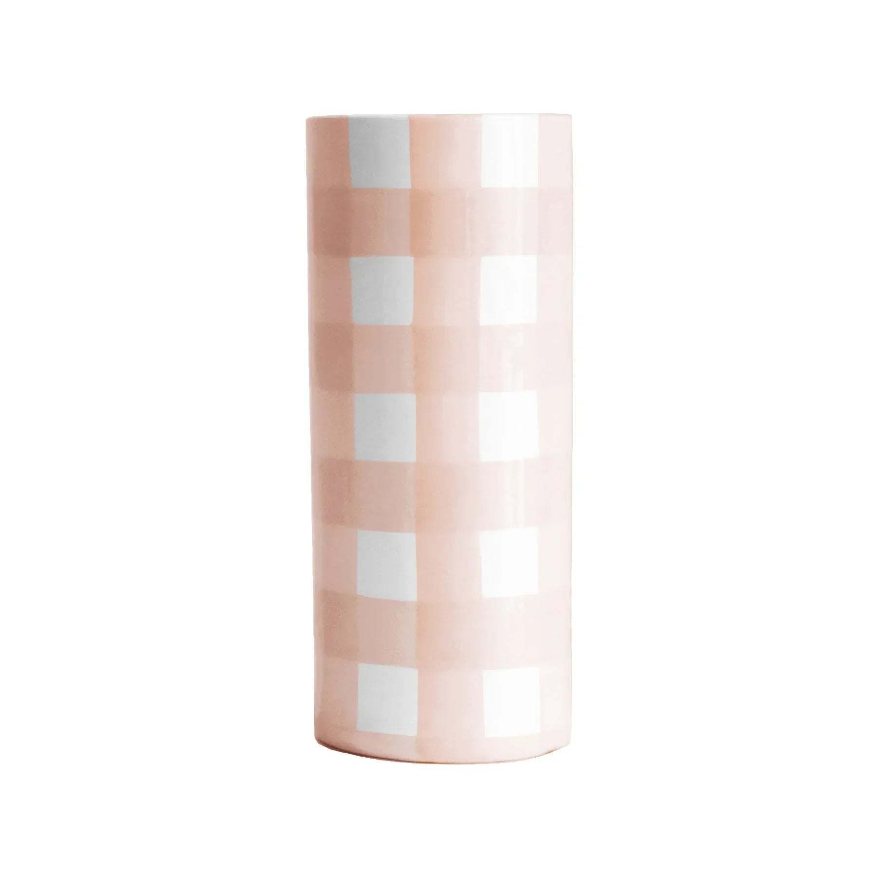 Gingham Column Vase - The Mayfair Hall