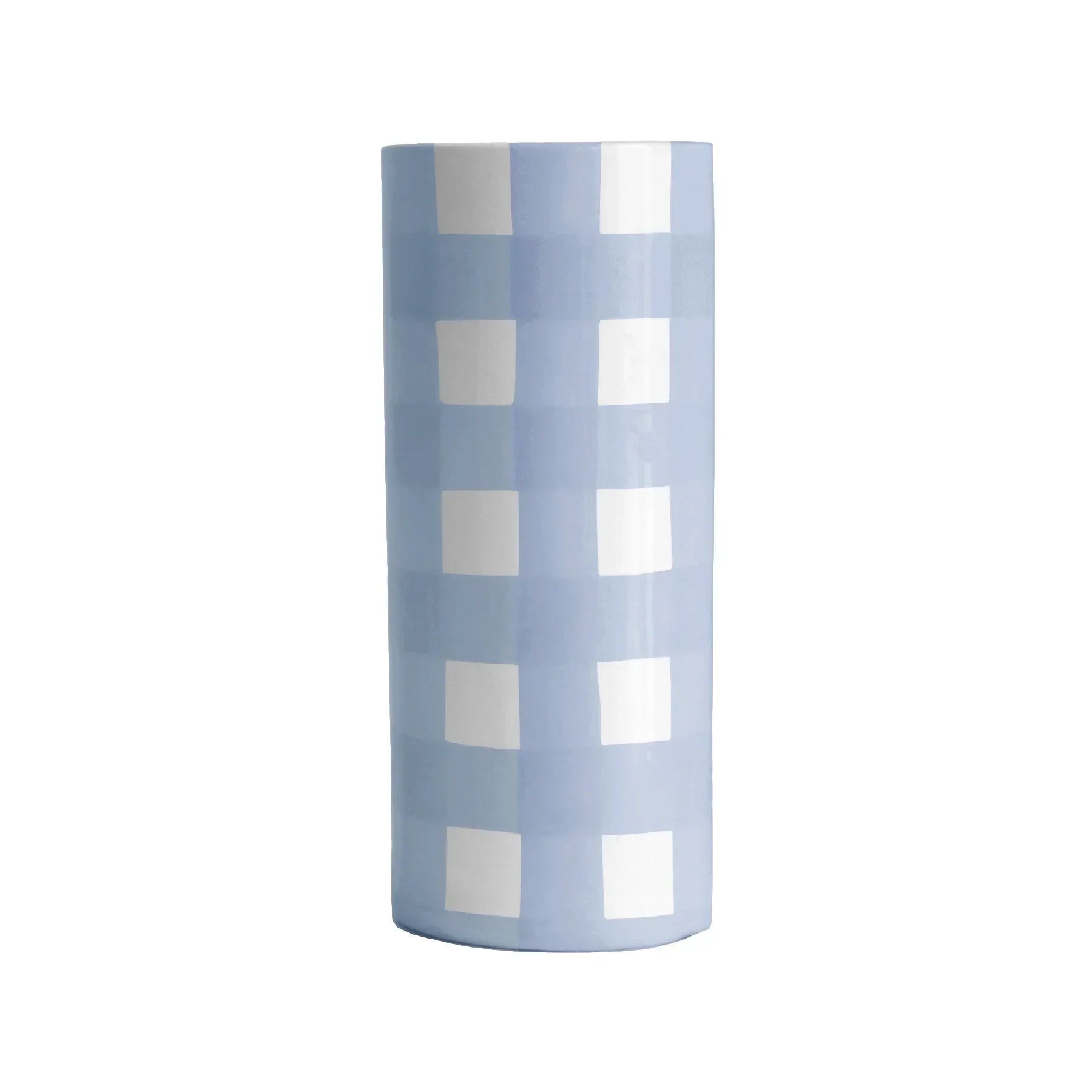 Gingham Column Vase - The Mayfair Hall