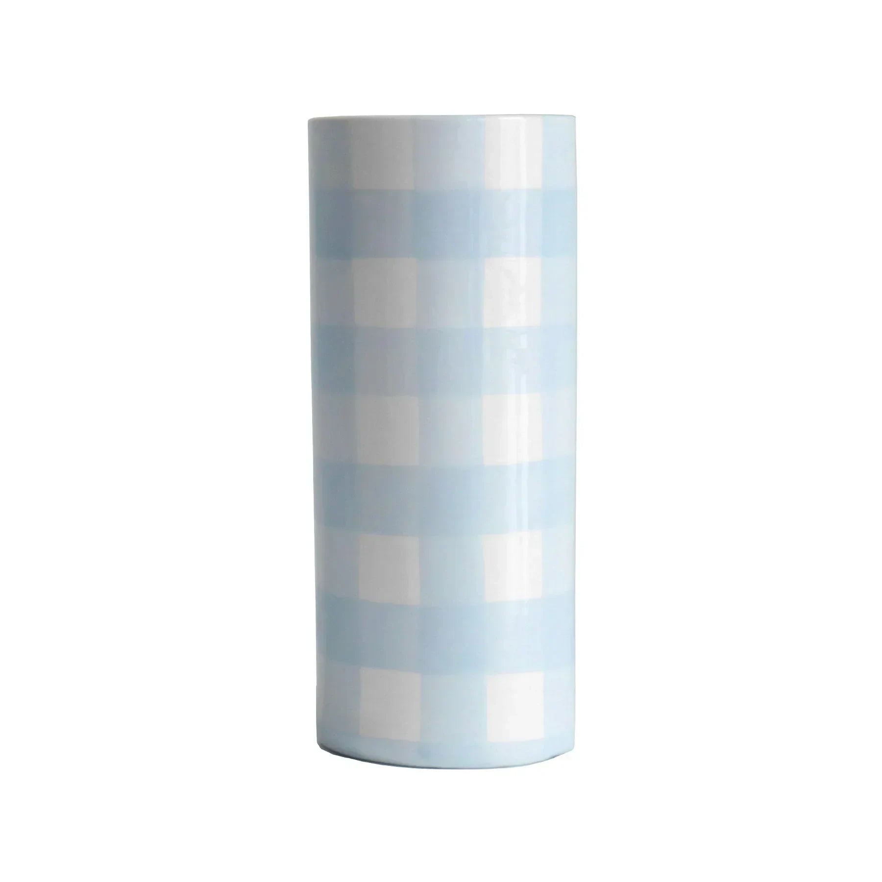 Gingham Column Vase - The Mayfair Hall