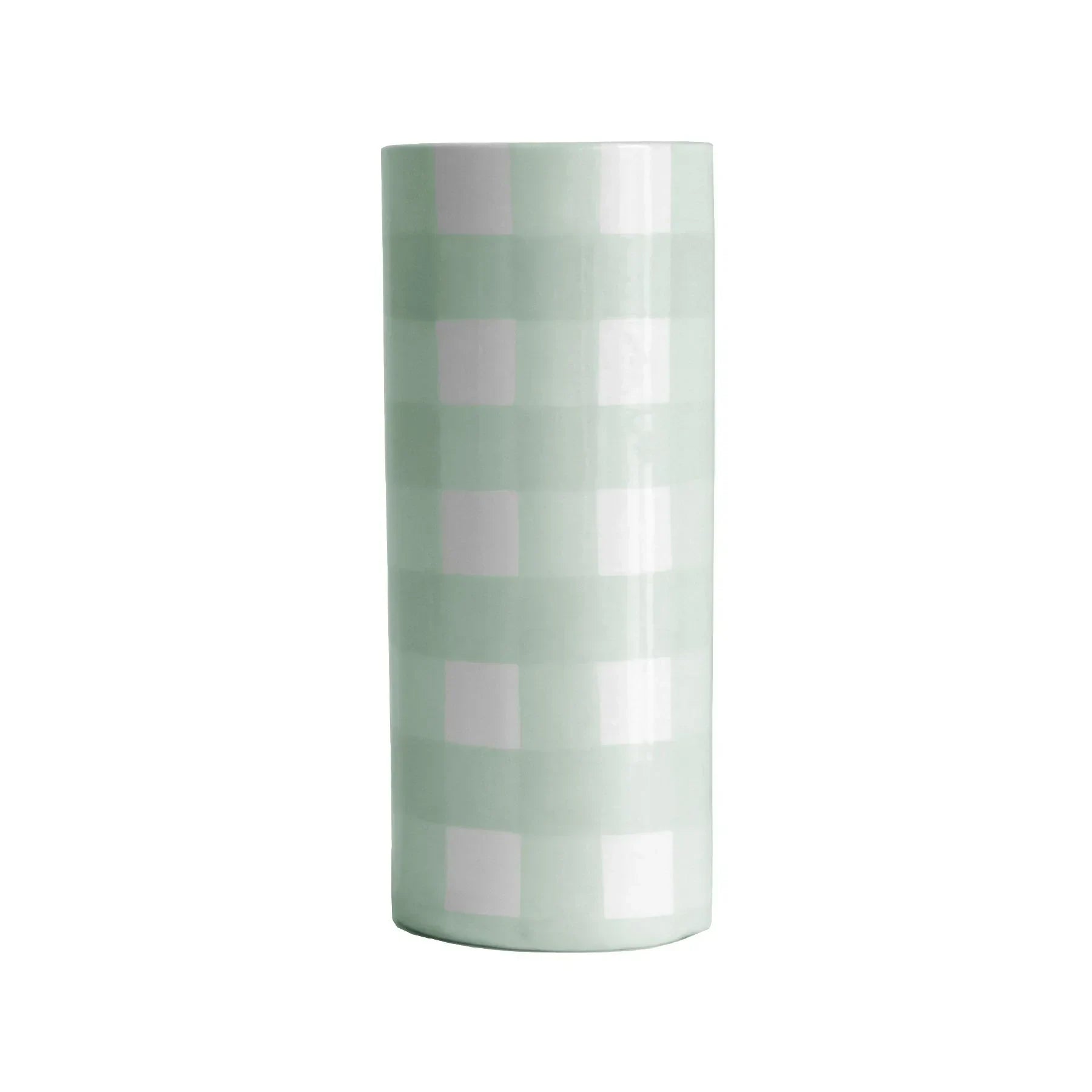 Gingham Column Vase - The Mayfair Hall