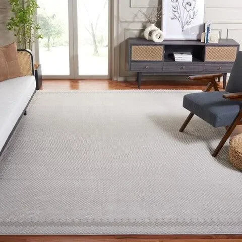 Continental Polyester Rug in Light and Dark Gray - The Mayfair Hall