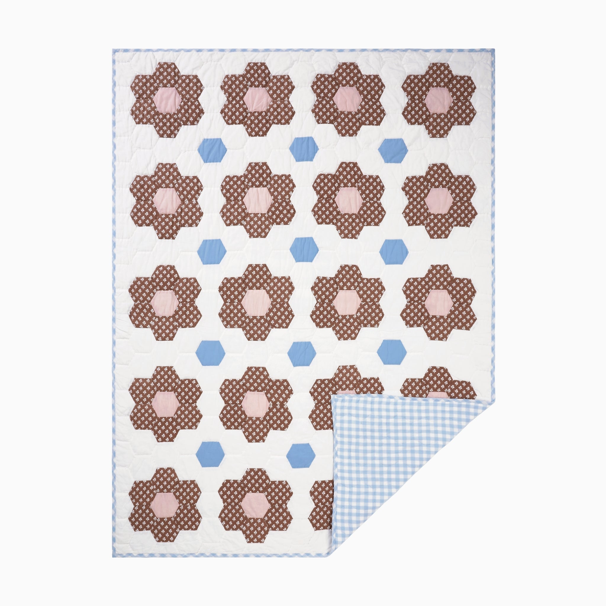 Constance Chocolate Quilted Throw Blanket