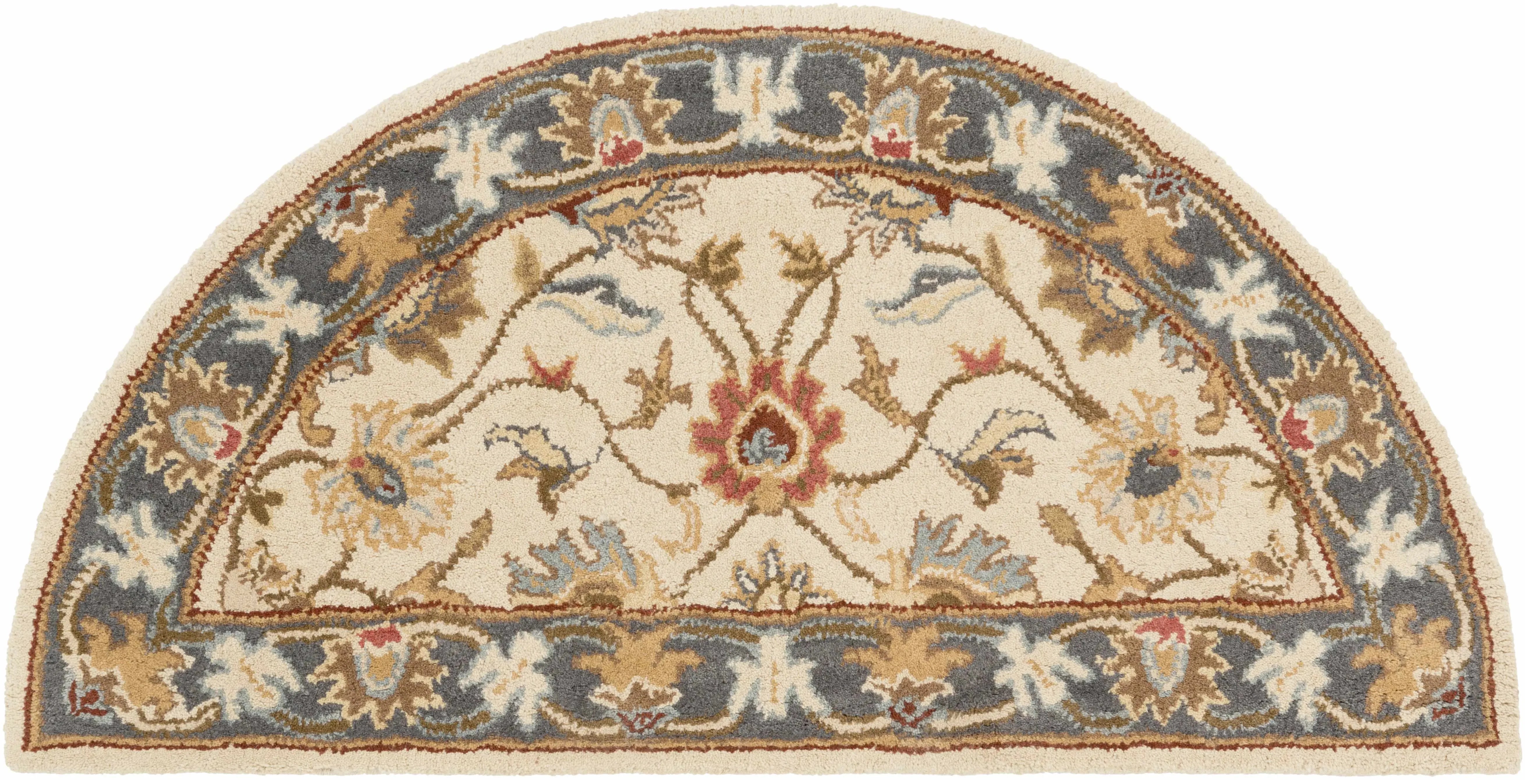 Cherryfield Wool Rug in Yellow and Sage