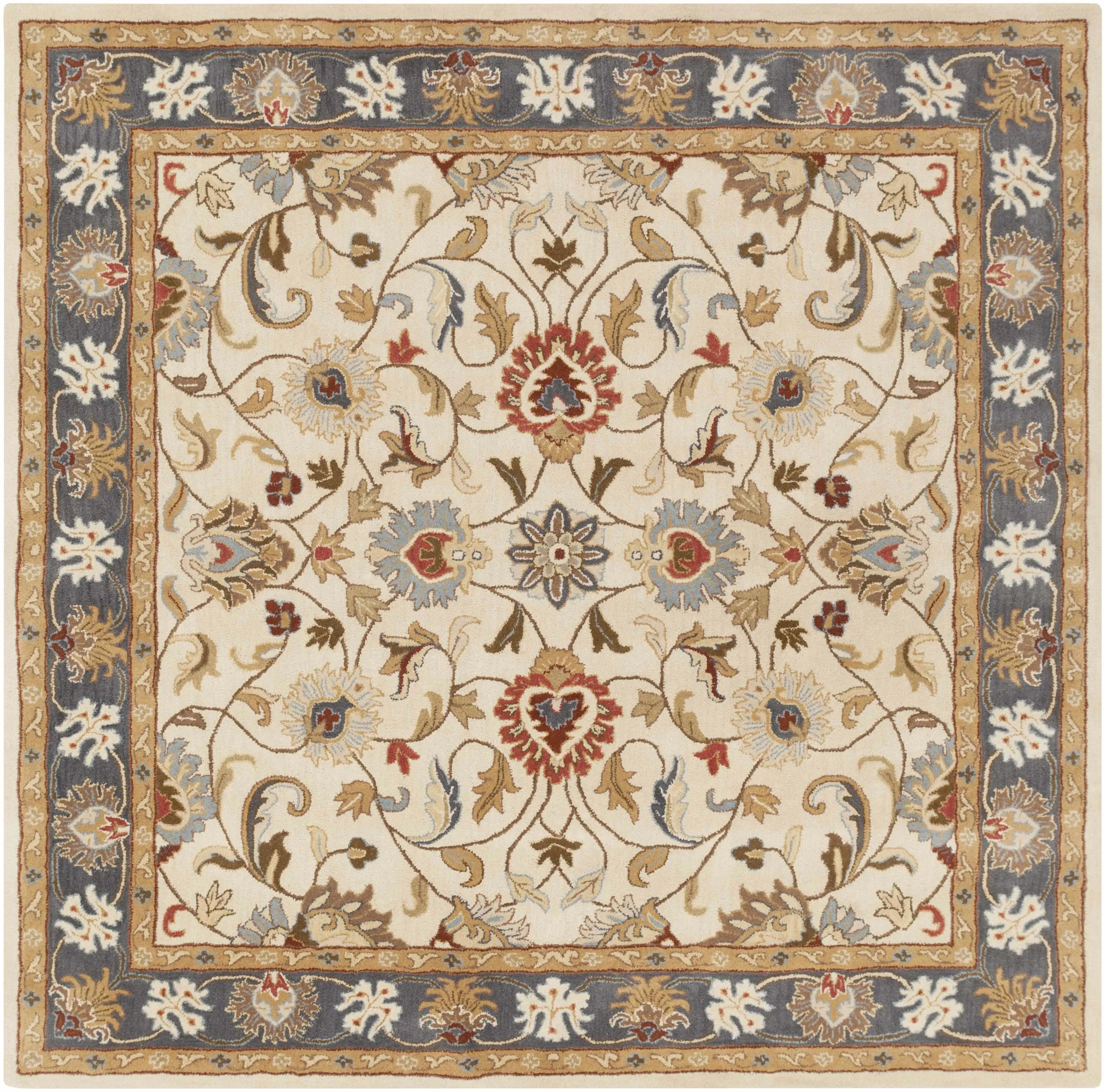 Cherryfield Wool Rug in Yellow and Sage