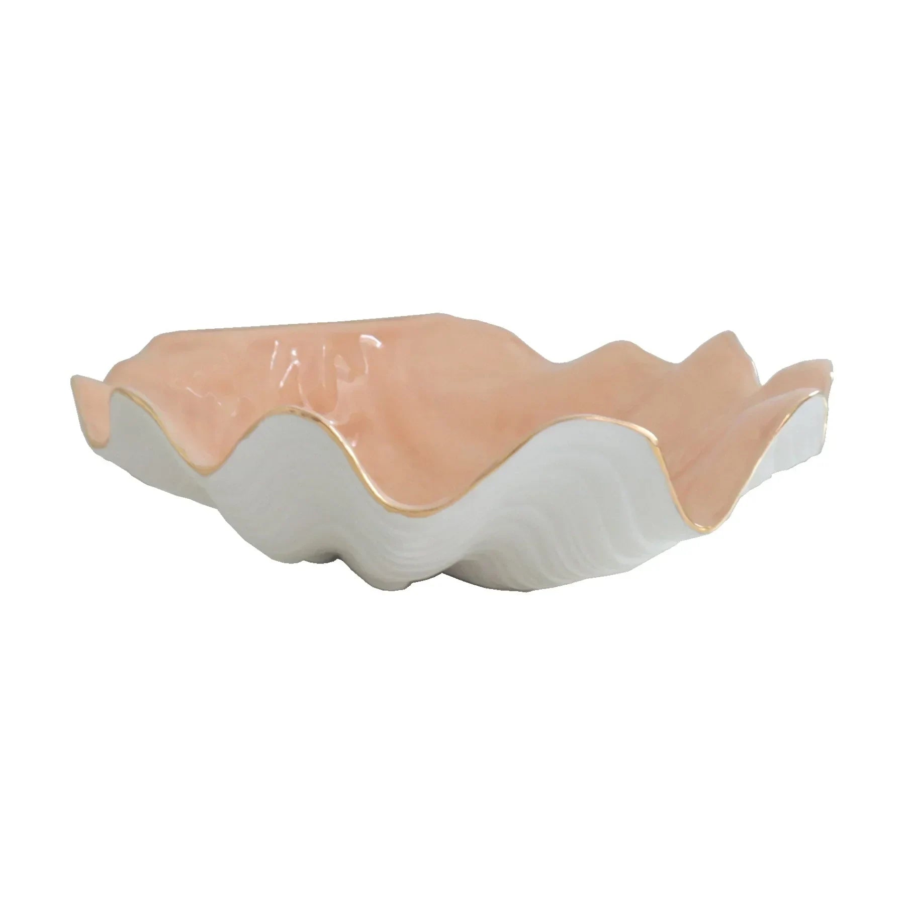 Clam Shell Bowl with 22K Gold Accent - The Mayfair Hall