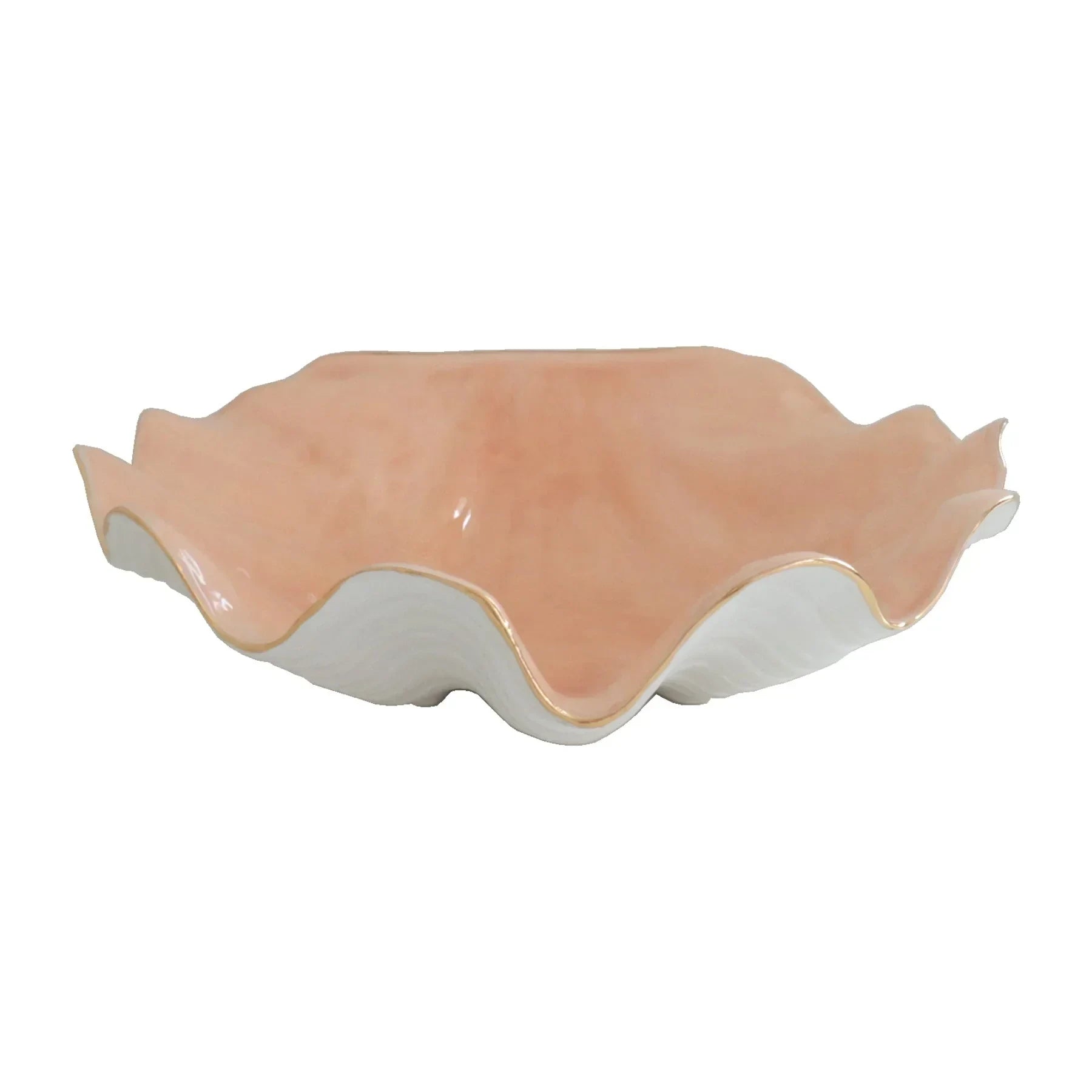 Clam Shell Bowl with 22K Gold Accent - The Mayfair Hall