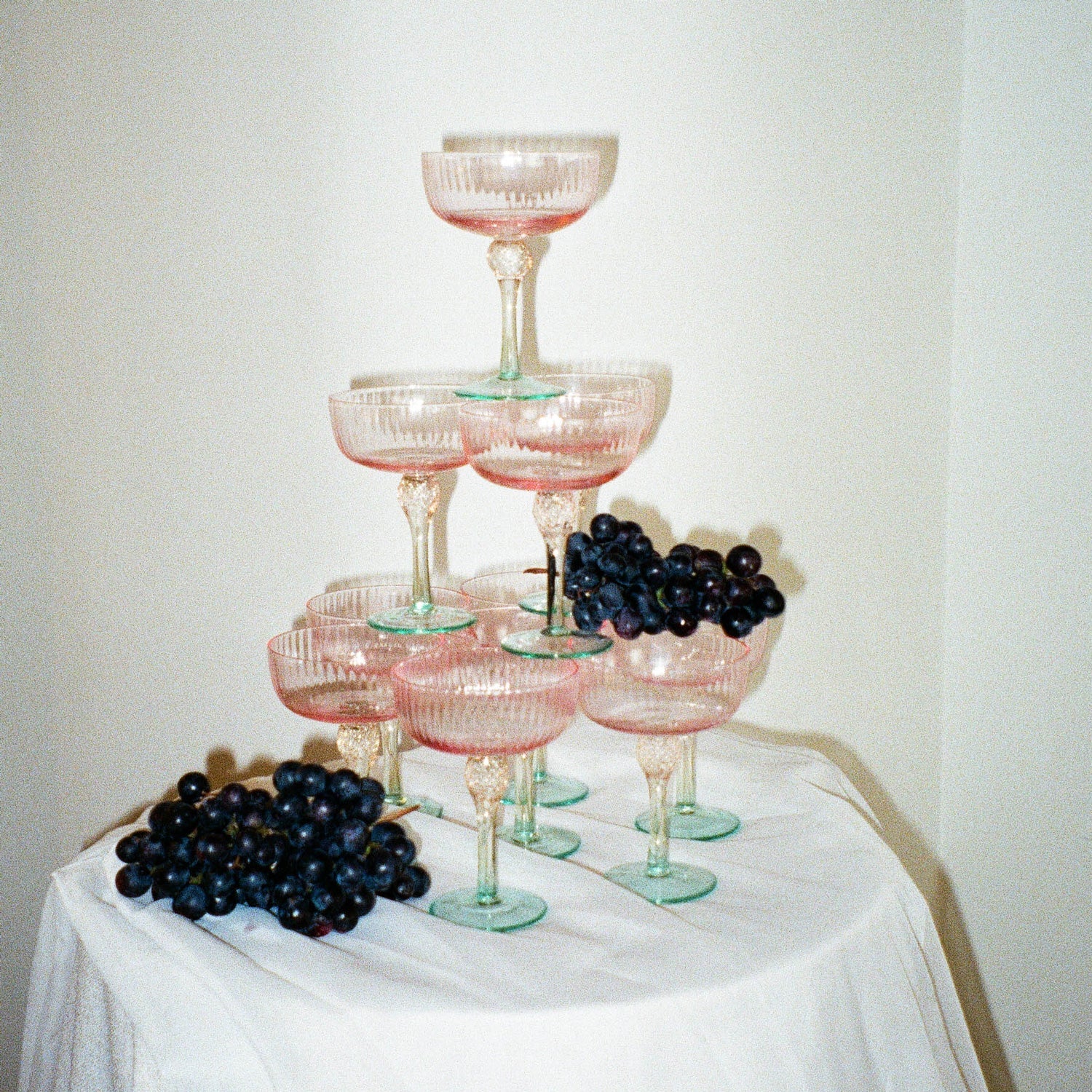 GLASS Aquarelle Coupe Set of 4 (Multi)