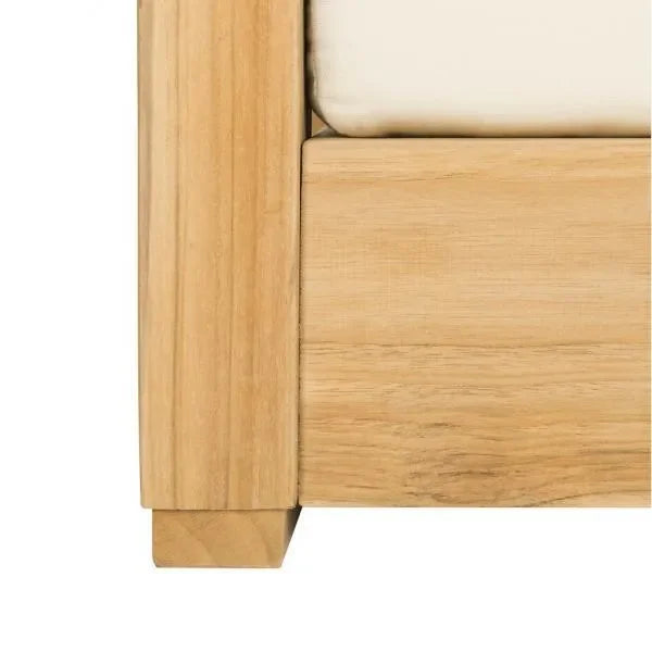 Montford Teak Wood Armchair in Natural - The Mayfair Hall