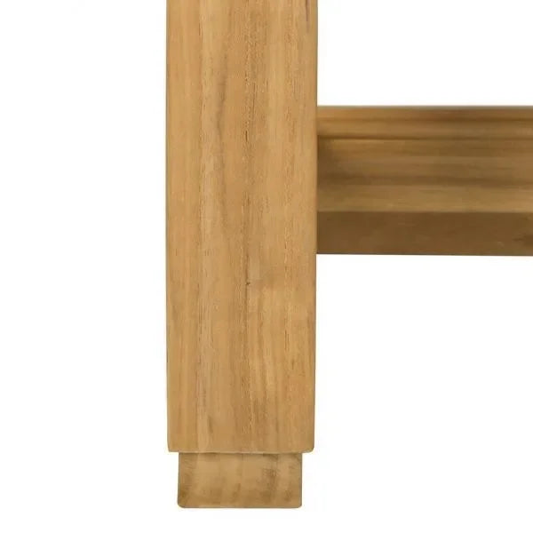 Montford Teak Wood Coffee Table in Natural - The Mayfair Hall