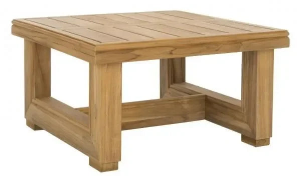 Montford Teak Wood End Table in Natural - The Mayfair Hall