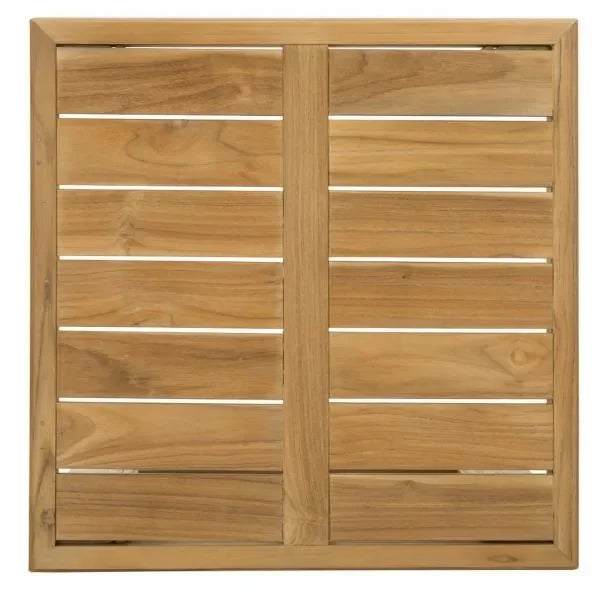 Montford Teak Wood End Table in Natural - The Mayfair Hall