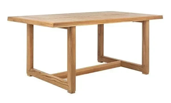 Montford Teak Wood Dining Table in Natural - The Mayfair Hall