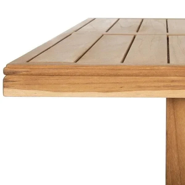 Montford Teak Wood Dining Table in Natural - The Mayfair Hall