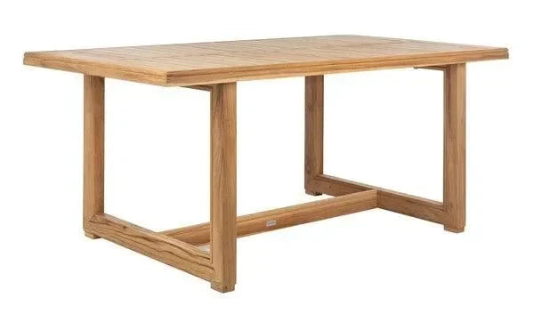 Montford Teak Wood Dining Table in Natural - The Mayfair Hall