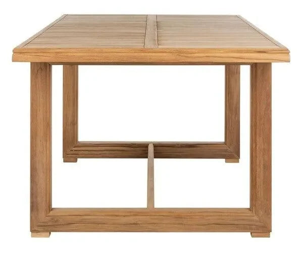 Montford Teak Wood Dining Table in Natural - The Mayfair Hall