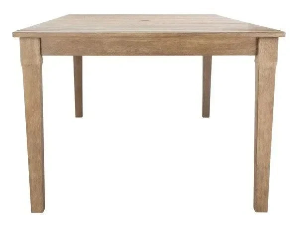 Dominica Wooden Outdoor Dining Table in Natural - The Mayfair Hall