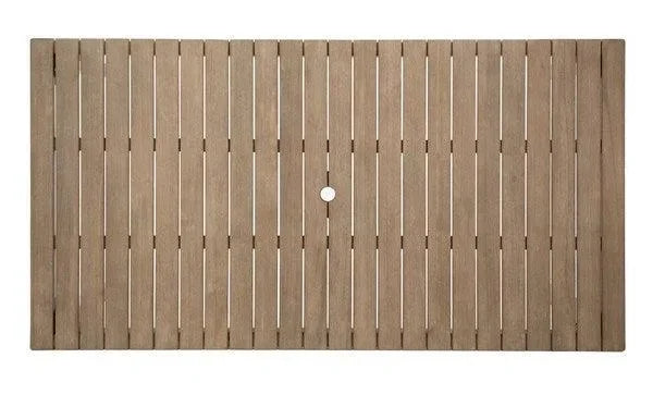 Dominica Wooden Outdoor Dining Table in Natural - The Mayfair Hall