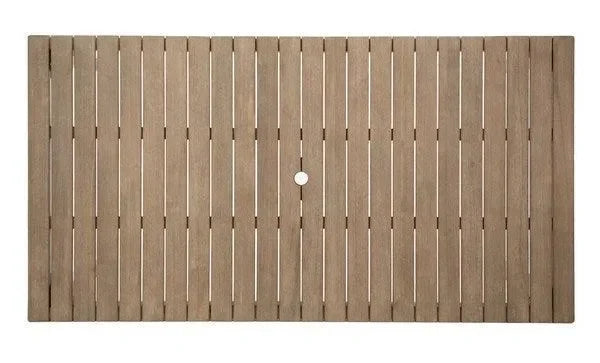 Dominica Wooden Outdoor Dining Table in Natural - The Mayfair Hall