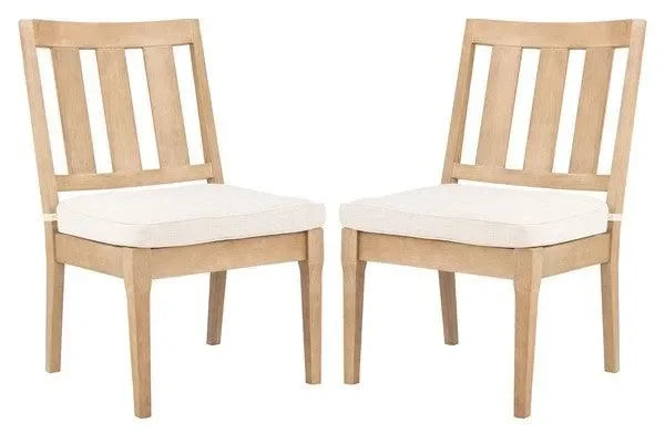 Dominica Wooden Dining Chair in Natural (Set of 2) - The Mayfair Hall
