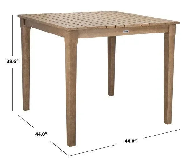San Salvador Wood Bar Table in Natural - The Mayfair Hall