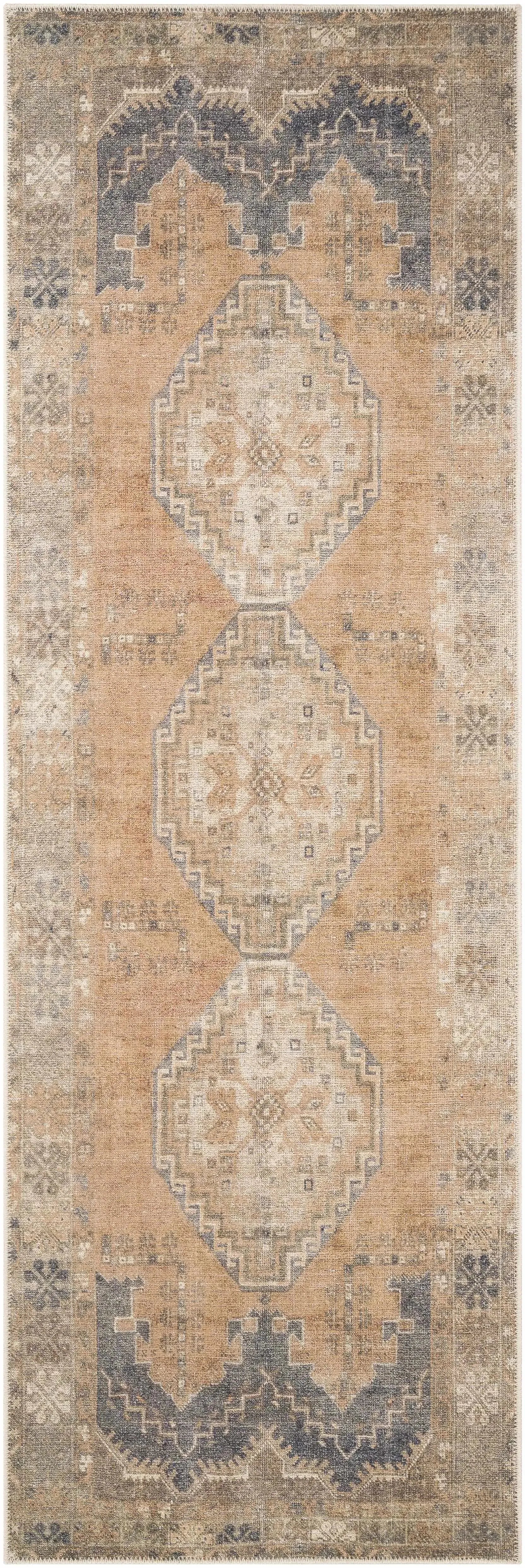 Carrabelle Peach Washable Area Rug - Clearance - The Mayfair Hall