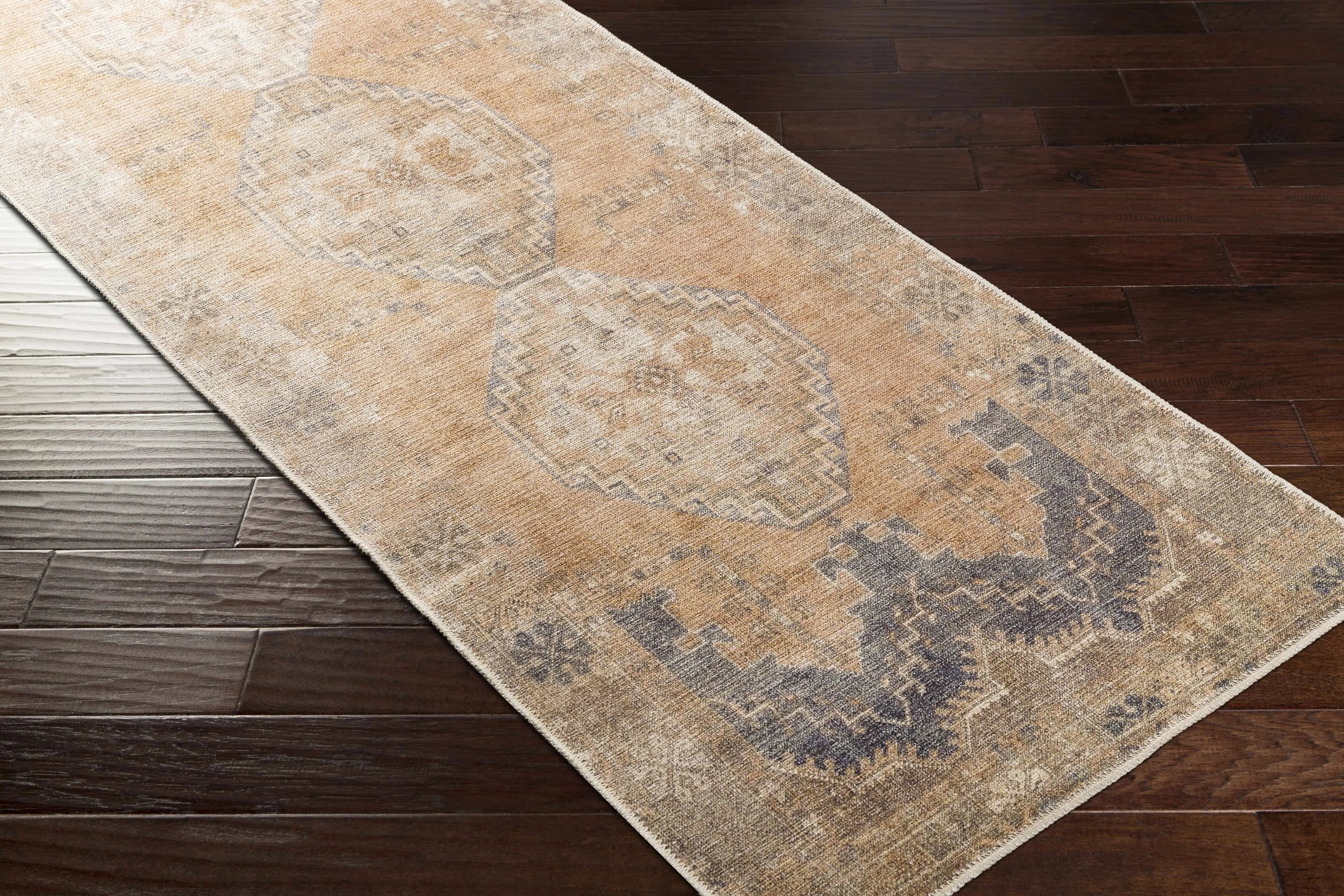 Carrabelle Peach Washable Area Rug - Clearance - The Mayfair Hall