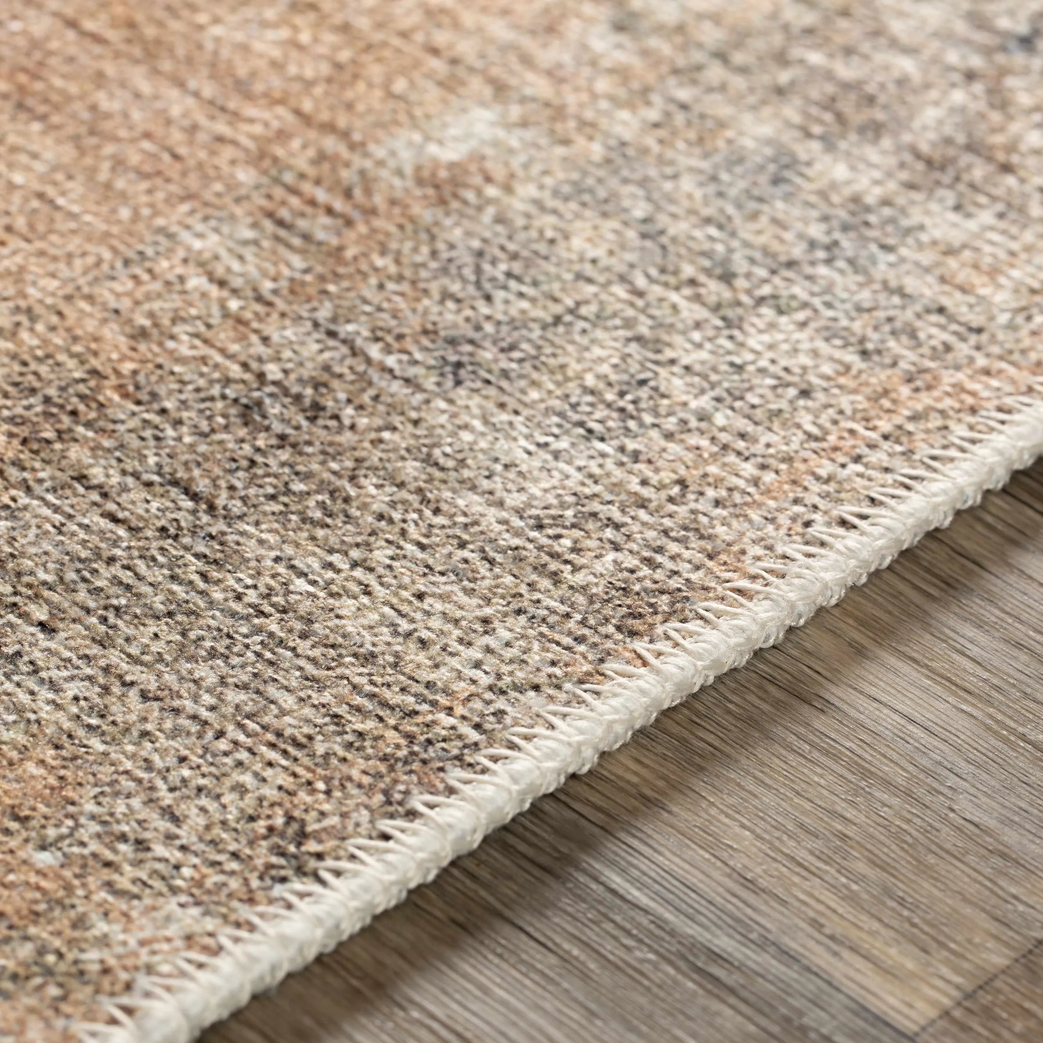 Carrabelle Peach Washable Area Rug - Clearance - The Mayfair Hall