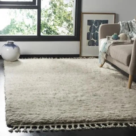 Casablanca Wool Rug in Gray - The Mayfair Hall