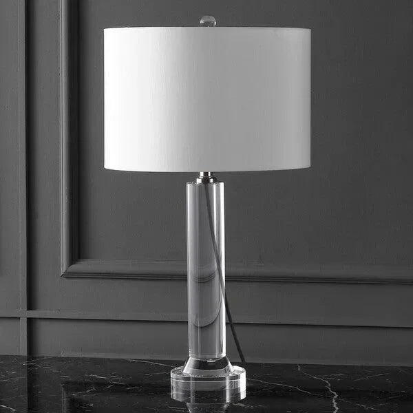 Saravia Crystal Table Lamp in Nickel - The Mayfair Hall