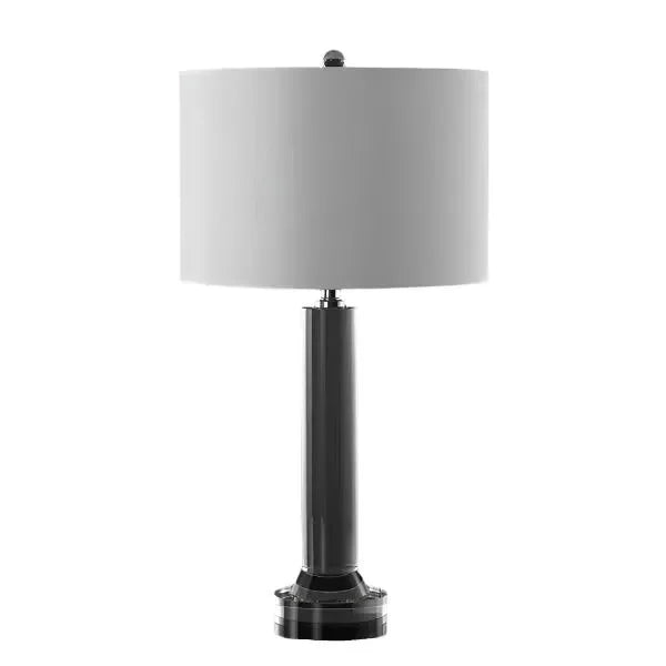 Saravia Crystal Table Lamp in Nickel - The Mayfair Hall