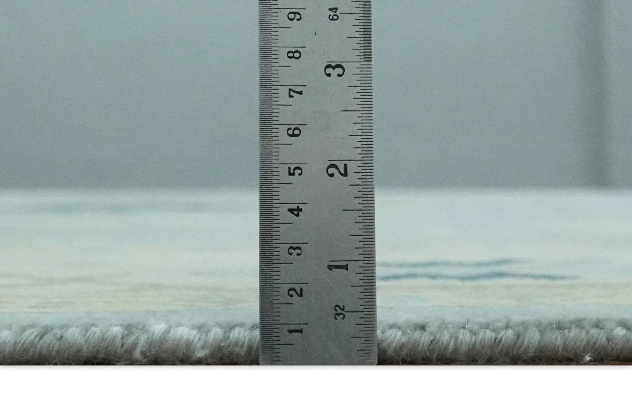 Custom Made Aqua, Ivory and Beige Hand knotted Oriental Oushak wool Area Rug - The Rug Decor