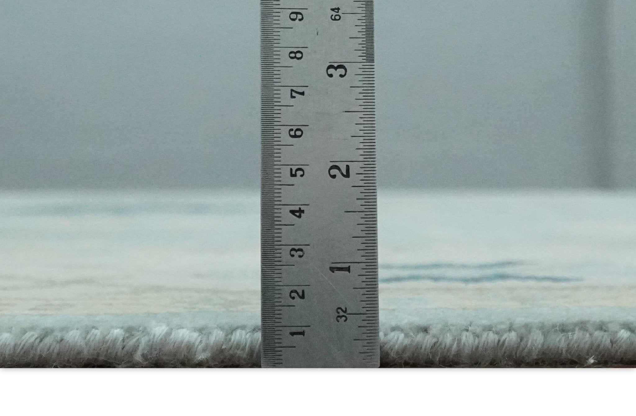 Custom Made Aqua, Ivory and Beige Hand knotted Oriental Oushak wool Area Rug