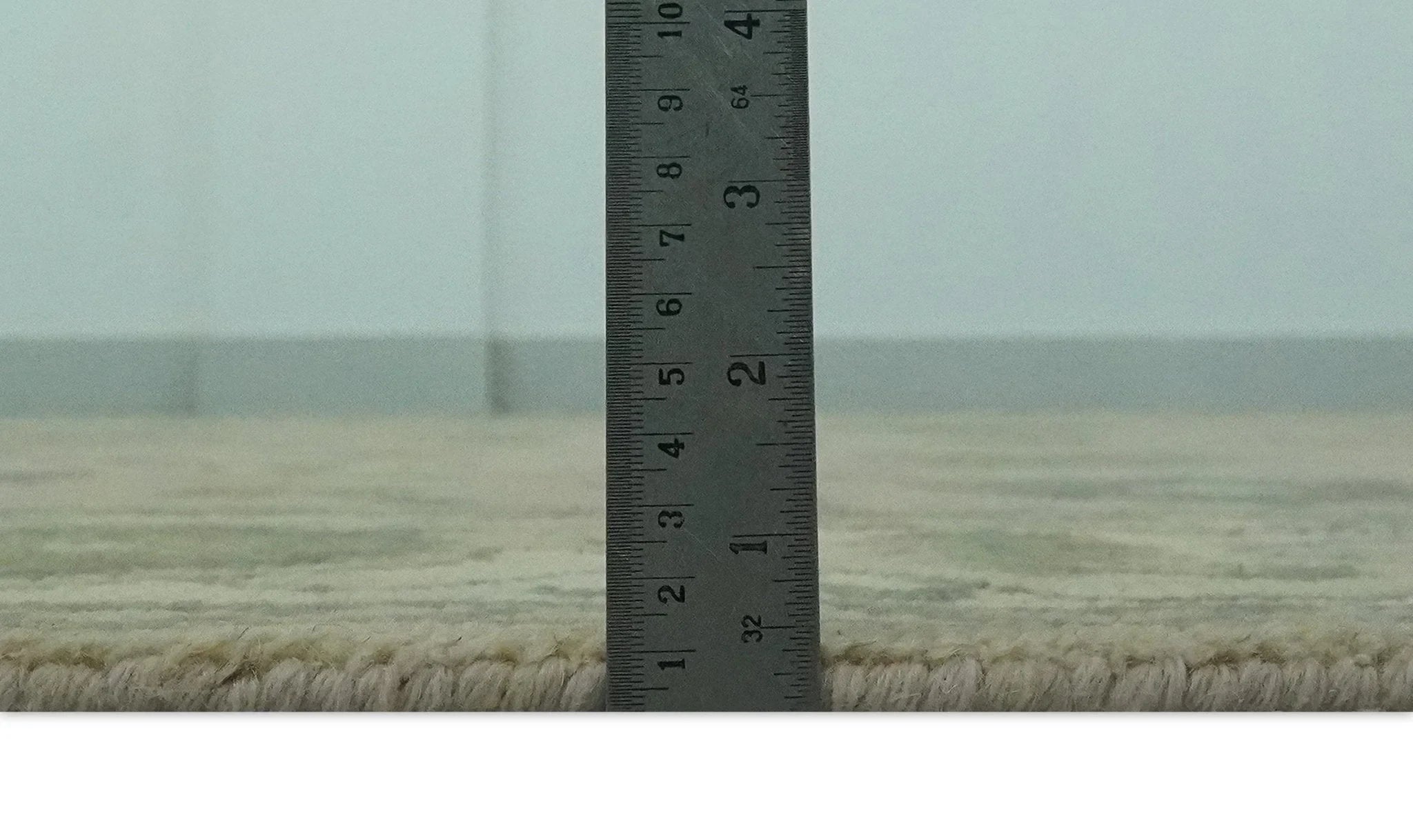 Custom Made Beige and Green Hand Knotted Traditional Oriental Oushak wool area rug - The Rug Decor