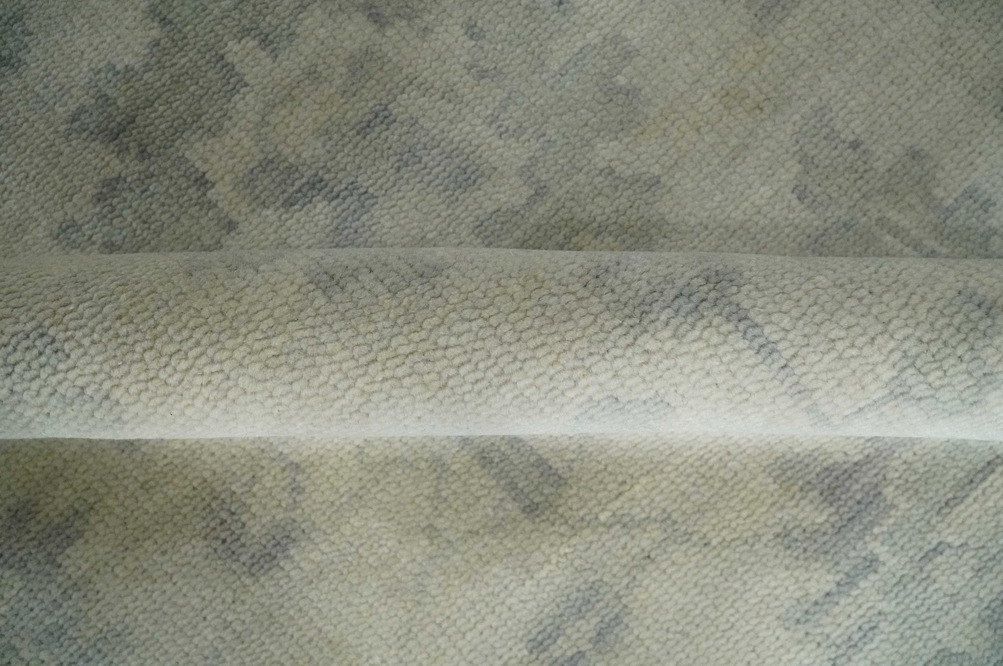 Custom Made Beige and Light Green Hand knotted Traditional Oushak Multi Size wool Area Rug - The Rug Decor