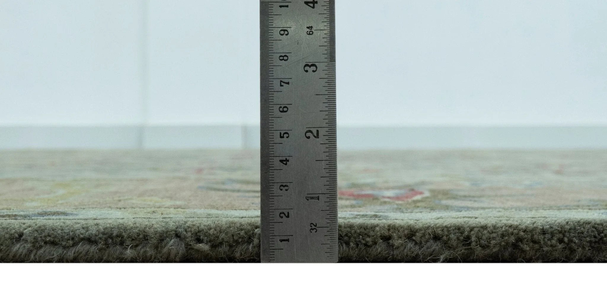 Custom Made Beige and peac Traditional Oushak Design Hand Tufted Wool Rug - The Rug Decor