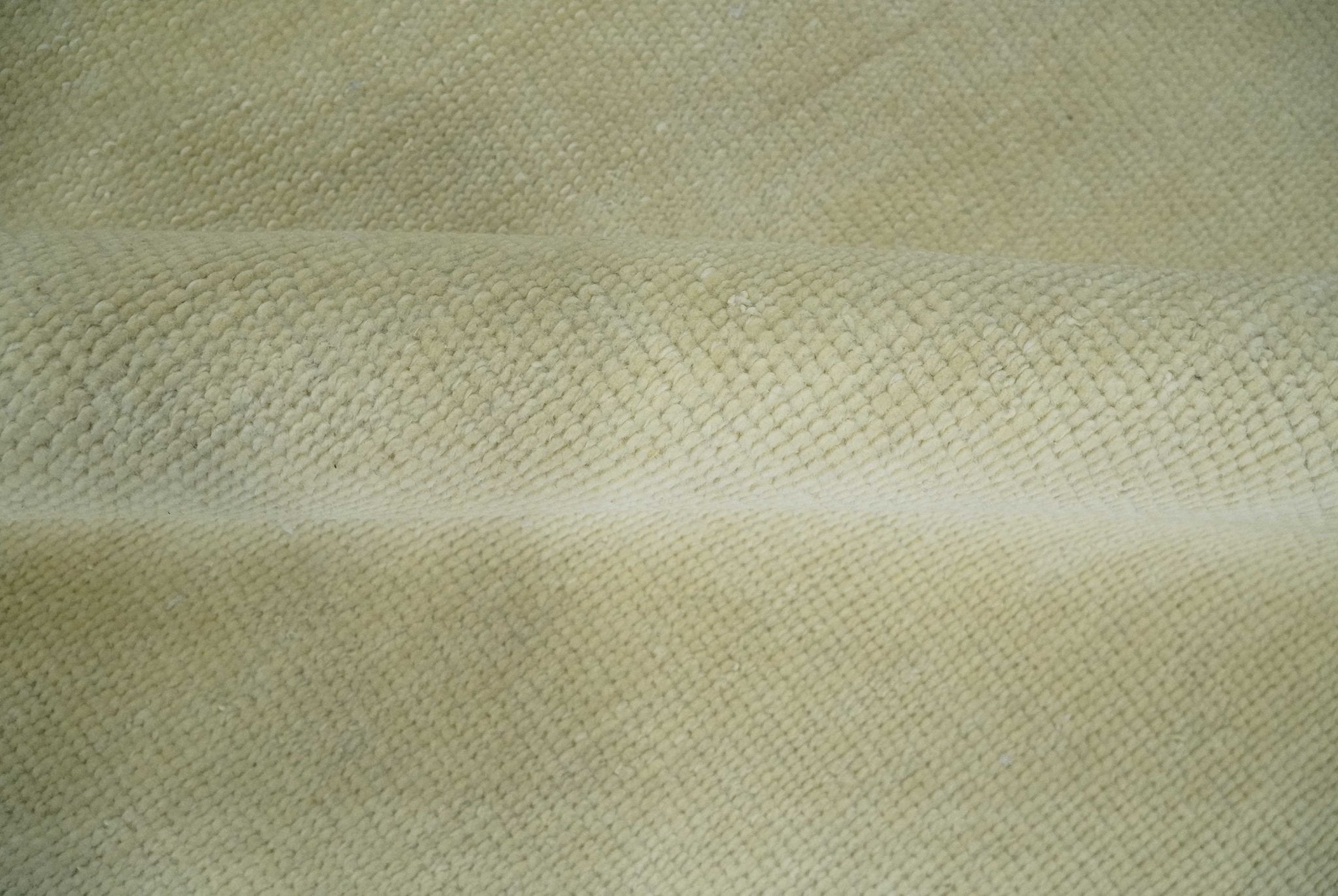 Custom Made Beige Modern Solid Hand knotted wool Area Rug - The Rug Decor