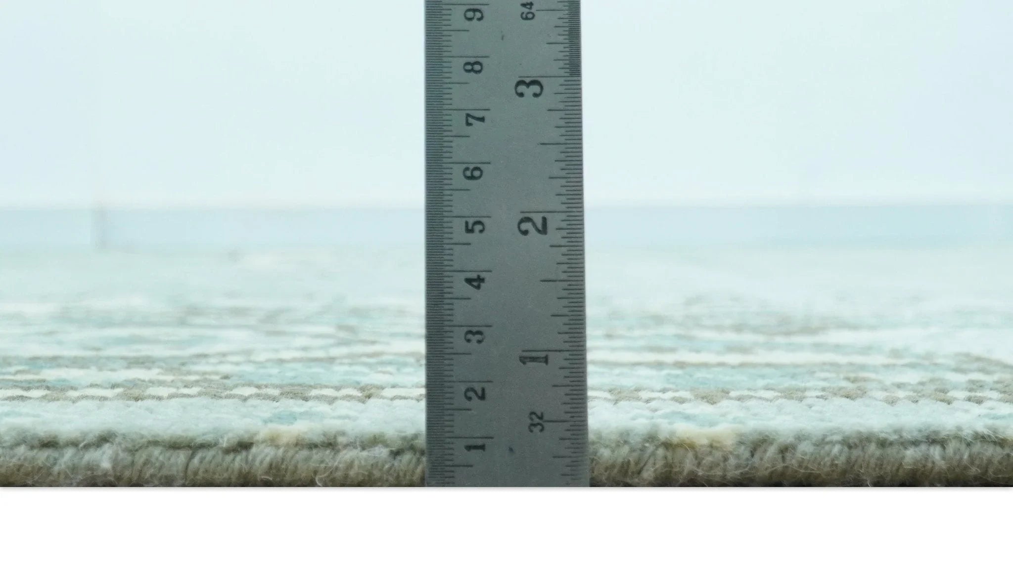 Custom Made Blue And Gray Traditional Medallion Hand Knotted Wool Rug - The Rug Decor