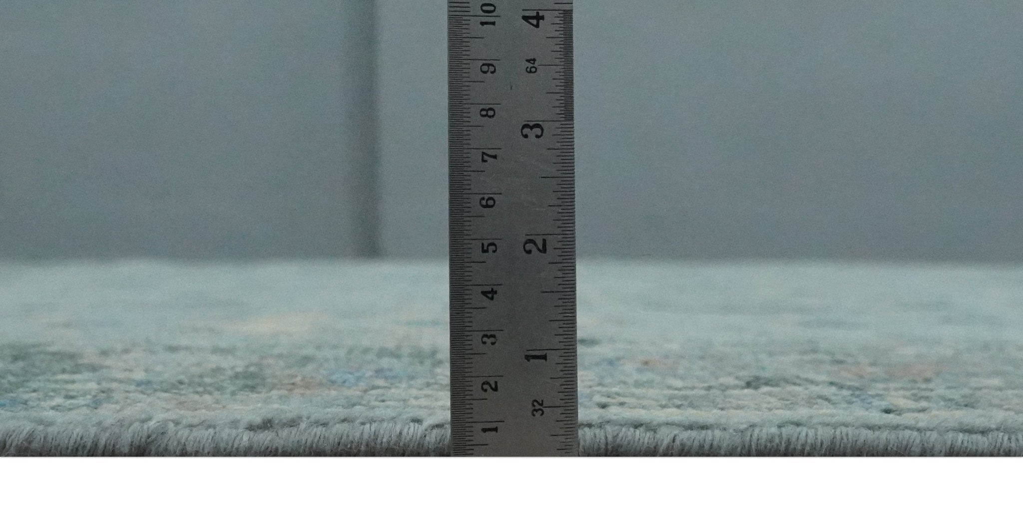 Custom Made Blue and Green Hand knotted traditional Oushak wool Area Rug - The Rug Decor