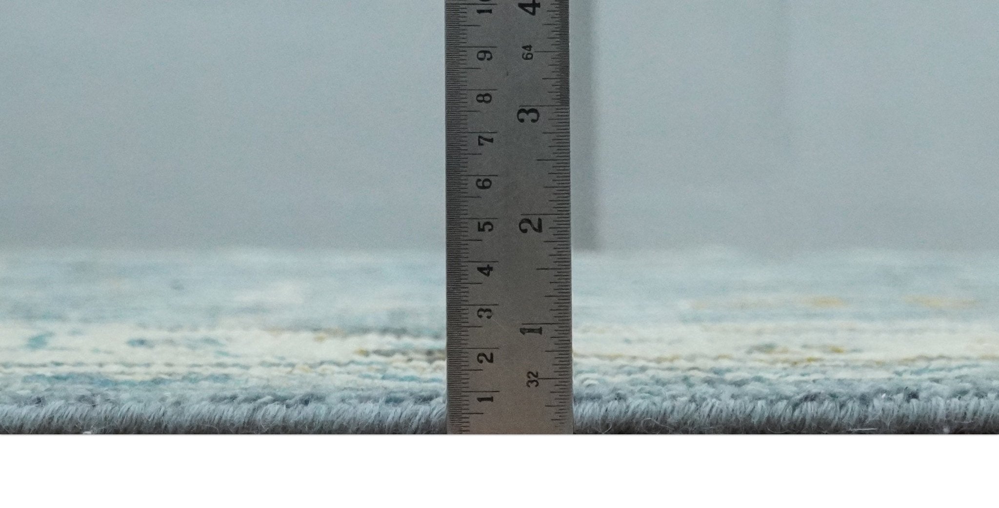 Custom Made Blue and Ivory Antique Style Hand knotted Oriental Oushak wool Area Rug - The Rug Decor