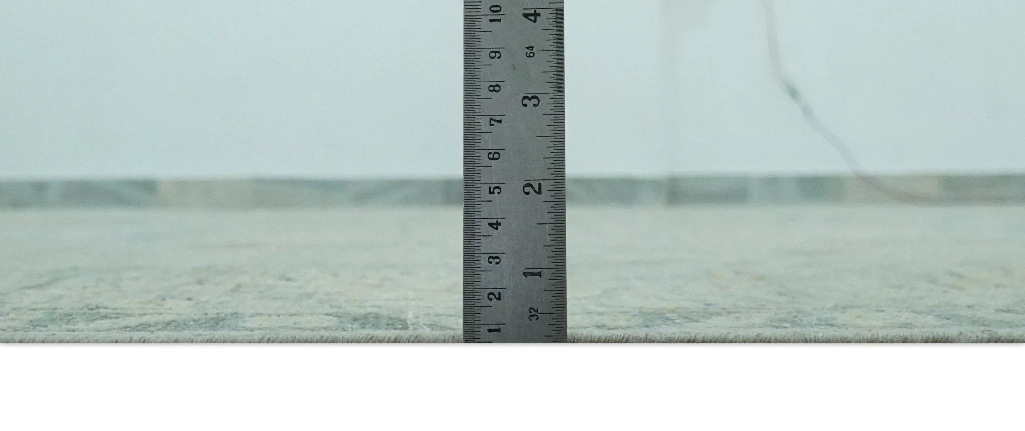 Custom Made Distressed Finished Beige and Gray Traditional mamluk design Low Pile wool Rug - The Rug Decor