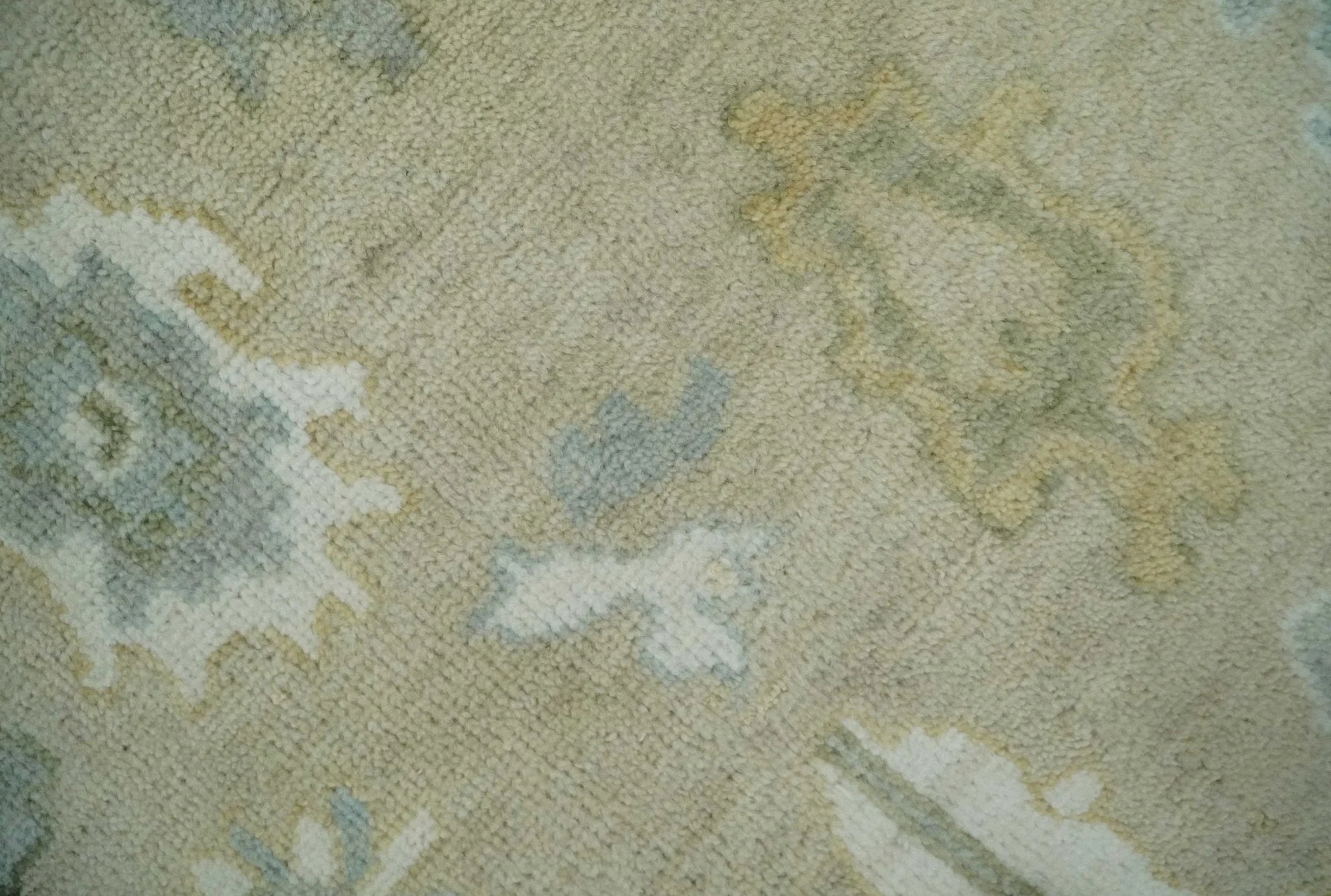 Custom Made Earthy Hand Knotted Beige and Ivory Traditional Multi Size Wool Area Rug - The Rug Decor