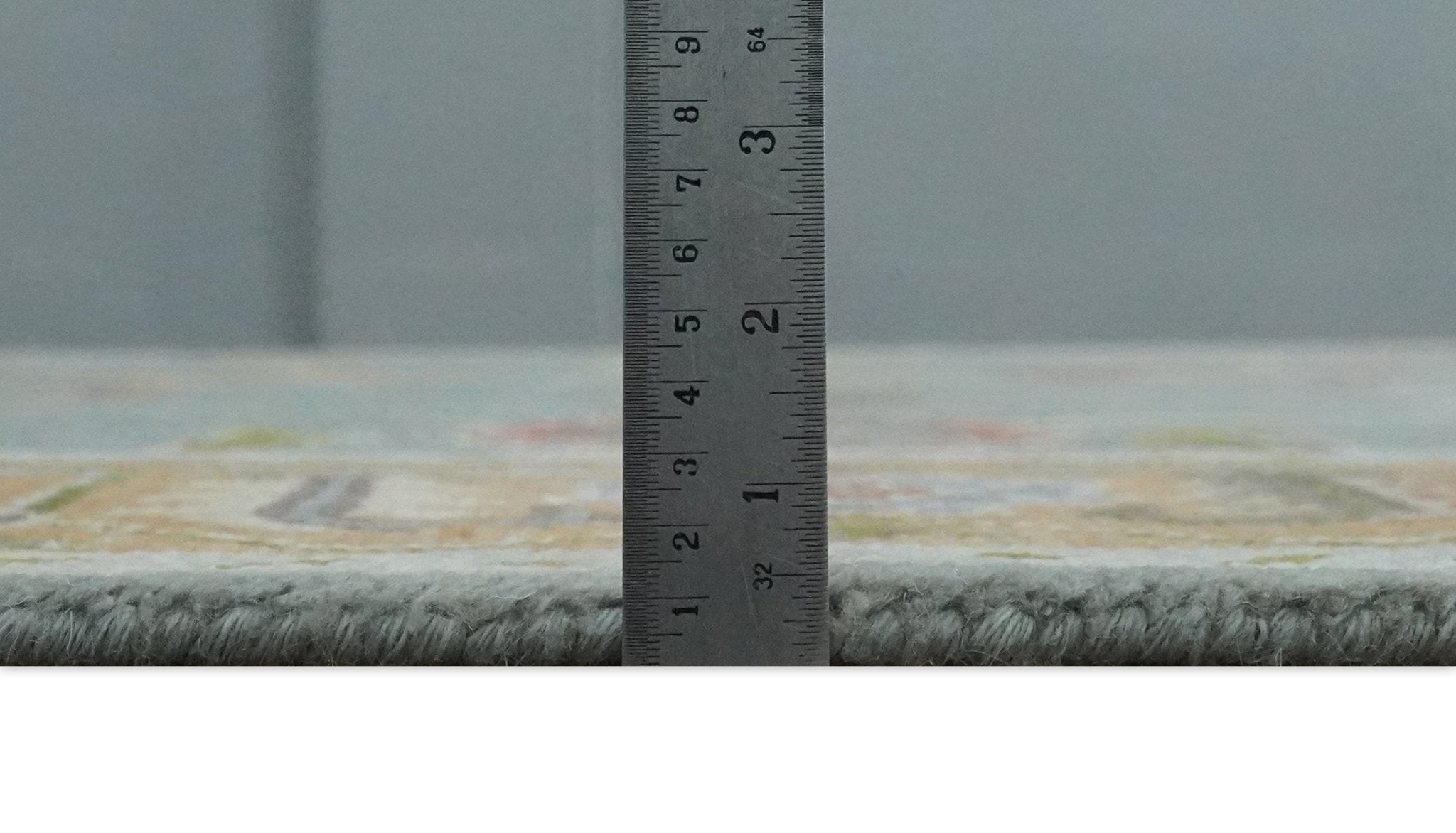 Custom Made Gray and Gold Hand knotted Traditional Oushak wool Area Rug - The Rug Decor