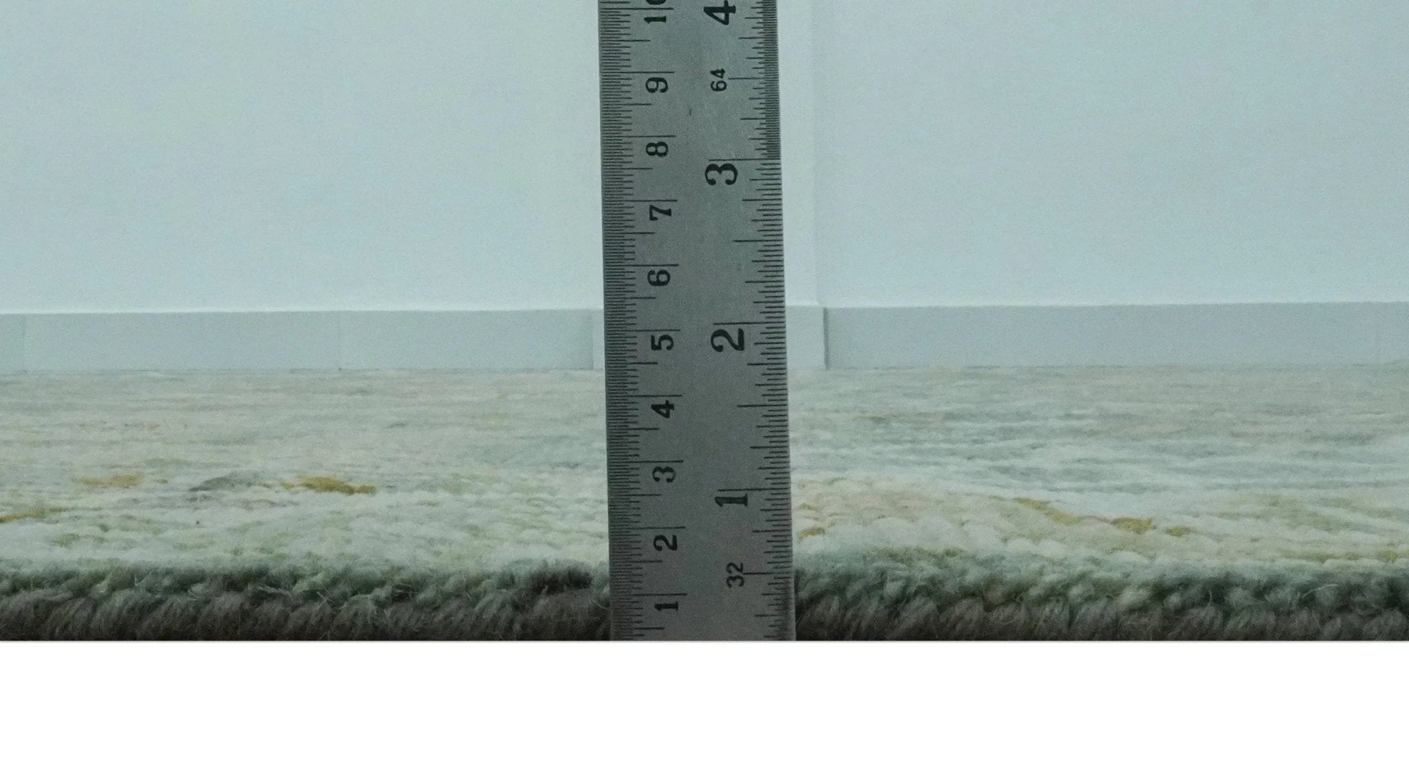 Custom Made Gray, Silver and Green Hand Knotted Traditional Large Design wool area rug - The Rug Decor