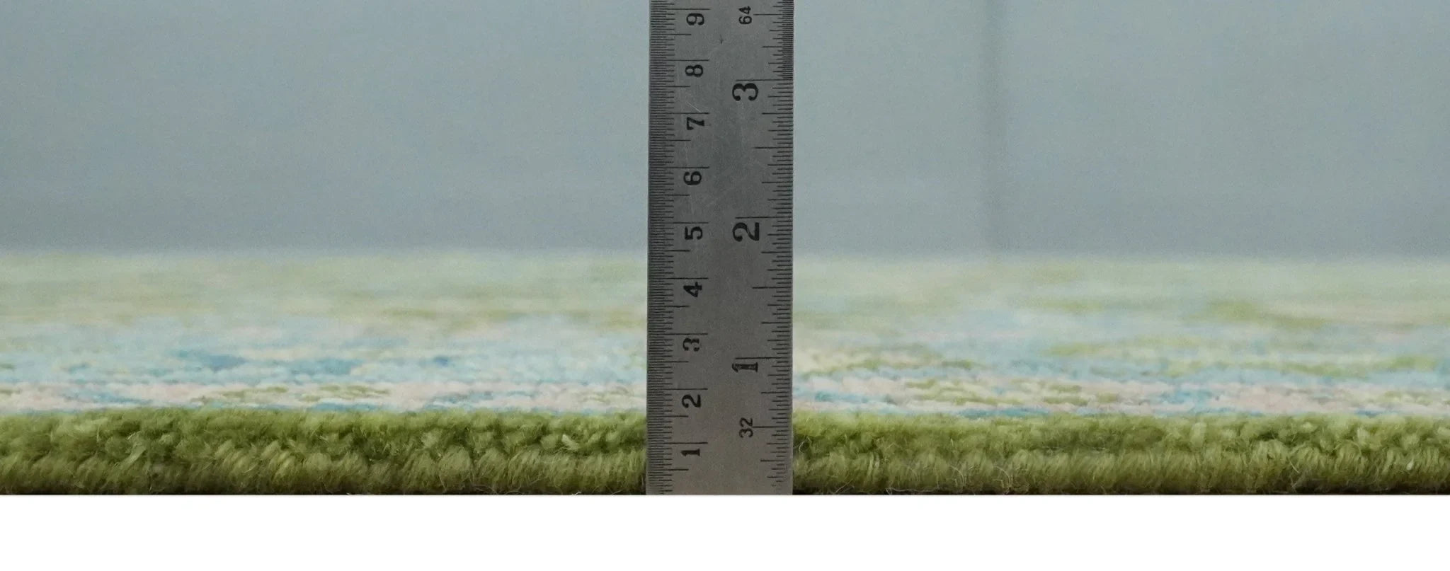 Custom Made Hand Knotted Green, Silver and Peach Traditional Oushak Wool Area Rug - The Rug Decor