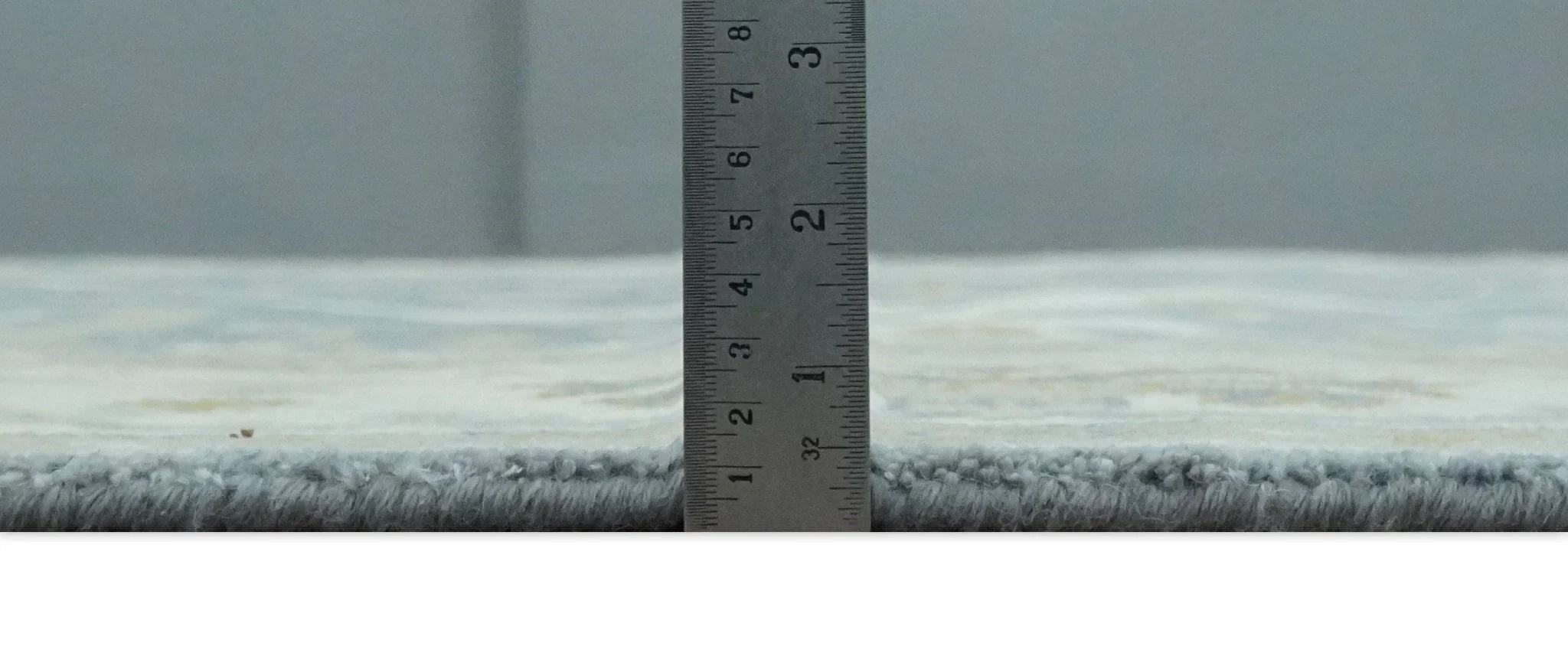 Custom Made Hand Knotted Oriental Oushak Ivory, Charcoal and Olive Wool Area Rug - The Rug Decor