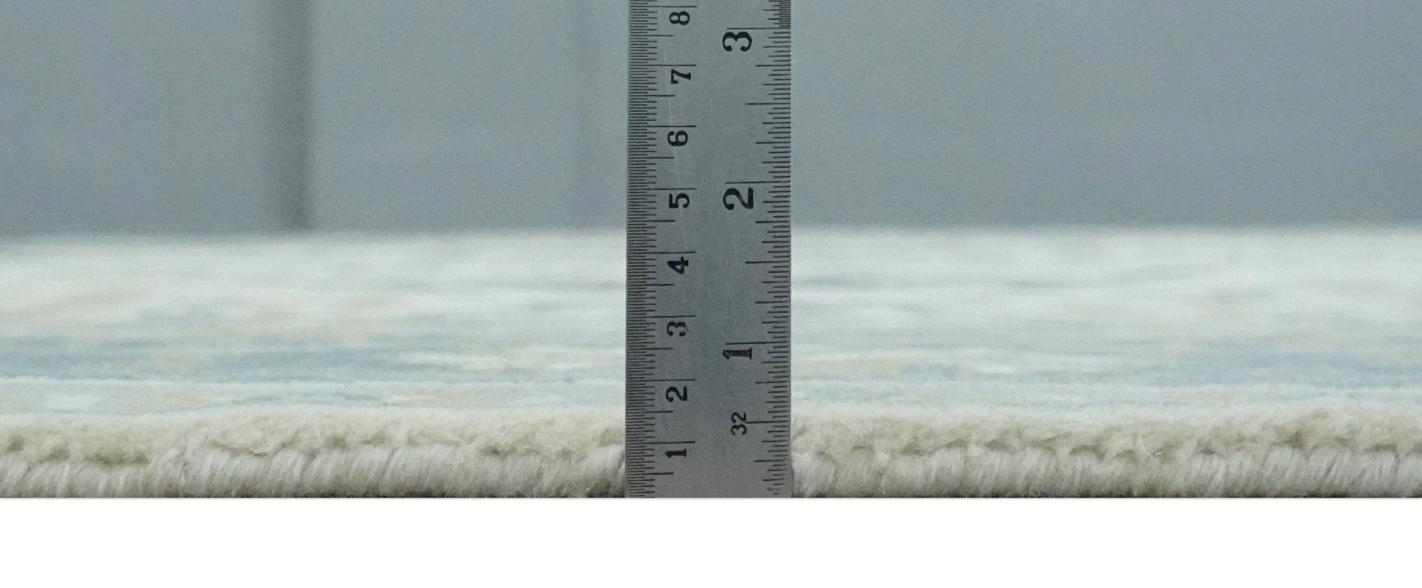 Custom Made Hand Knotted Oriental Oushak Ivory, Teal and Beige Wool Area Rug - The Rug Decor