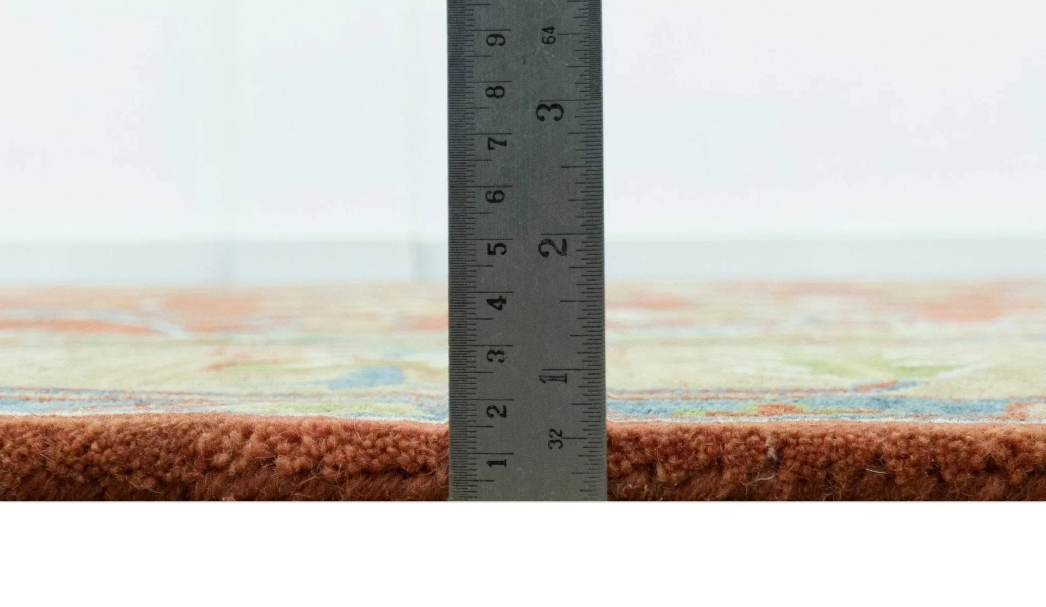 Custom Made Rust And Beige Traditional Oushak Design Hand Tufted 8x10 Wool Rug - The Rug Decor